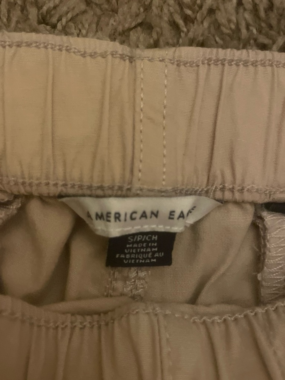 Cream cargo pants